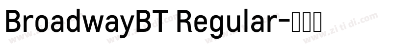 BroadwayBT Regular字体转换